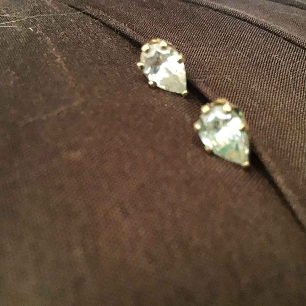 TWO CARAT PEAR CUT PRONG SET CUBIC ZIRCONIA